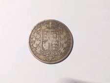 1881 Queen Victoria Young Head Silver Half Crown Coin