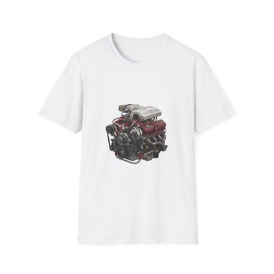 Realistic Car Auto Engine - T Shirt
