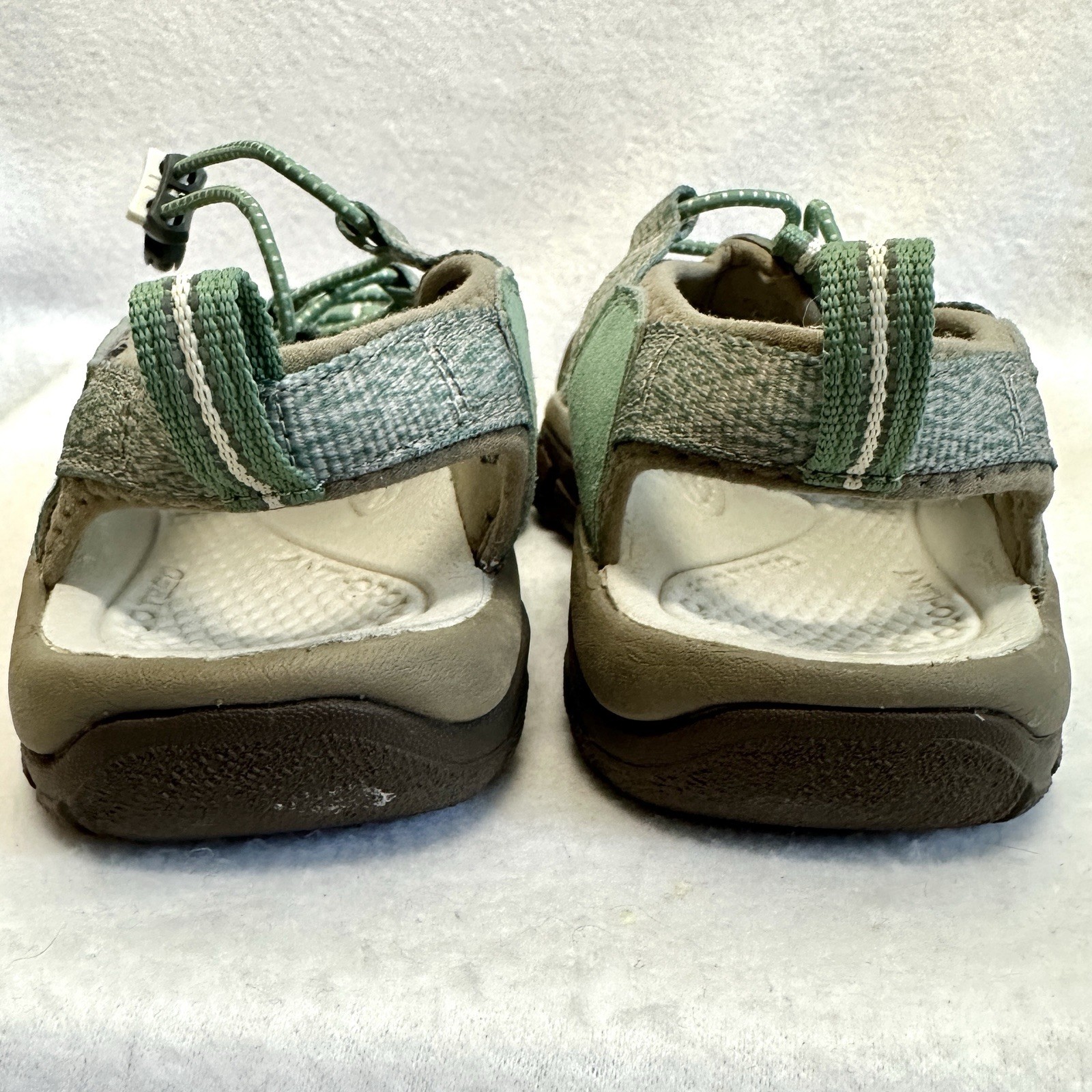 Sandali da trekking Keen Newport H2 donna 7 5 grigio verde impermeabili scarpe sportive