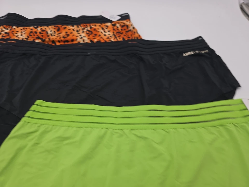 3pr NUEVO CON ETIQUETAS Ashley Stewart Plus Bragas Talla 30/32 5X Leopardo Negro Verde Lima 034 Foto 2 de 4