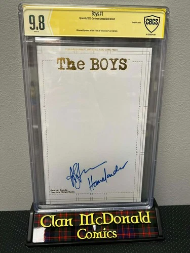 Boys #1 Signed by Antony Starr & "Homelander" Carnivore Comics Graded CBCS 9.8