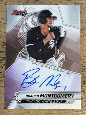 #ad Braden Montgomery 2025 Bowman#x27;s Best ON CARD AUTO #B25 BM Chicago White Sox $35.00