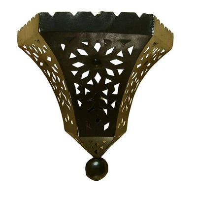 Lampe Murale Orientale Deina 28Cm | Artisanat Vintage Boho - Photo 1/4