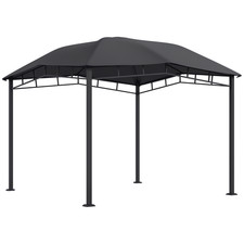 Outsunny 3x3(m) Outdoor Patio Gazebo Pavilion Canopy Tent Steel Frame Grey