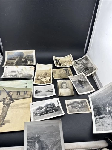 Vintage Lot Of WW2 Era U.S. Army Military Trucks Soldiers Photos Photographs