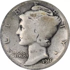 1916-D 10C PCGS OGH G4 CAC Mercury Dime 04540785