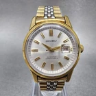 Seiko Watch Women 27mm Silver Dial Two Tone Manual 2107-0050 Runs