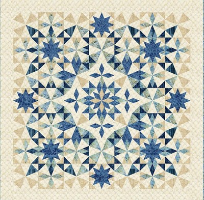 Laundry Basket Quilts Traditional Quilt Pattern - Alaska (71.5'' X 71.5