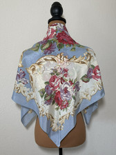 ECHO For Nordstrom Blue/Cream Floral Square 1...