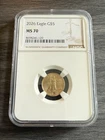 2026 American Gold Eagle $5 (1/10 oz Fine, Type 2) Graded a Perfect MS70 by NGC
