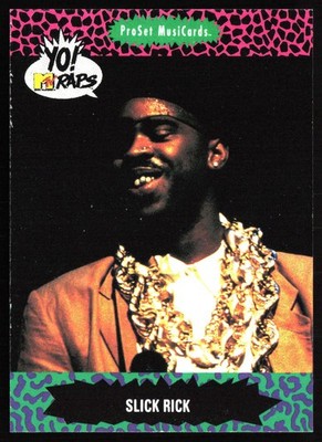 1991 Pro Set Yo! MTV Raps #72 Slick Rick
