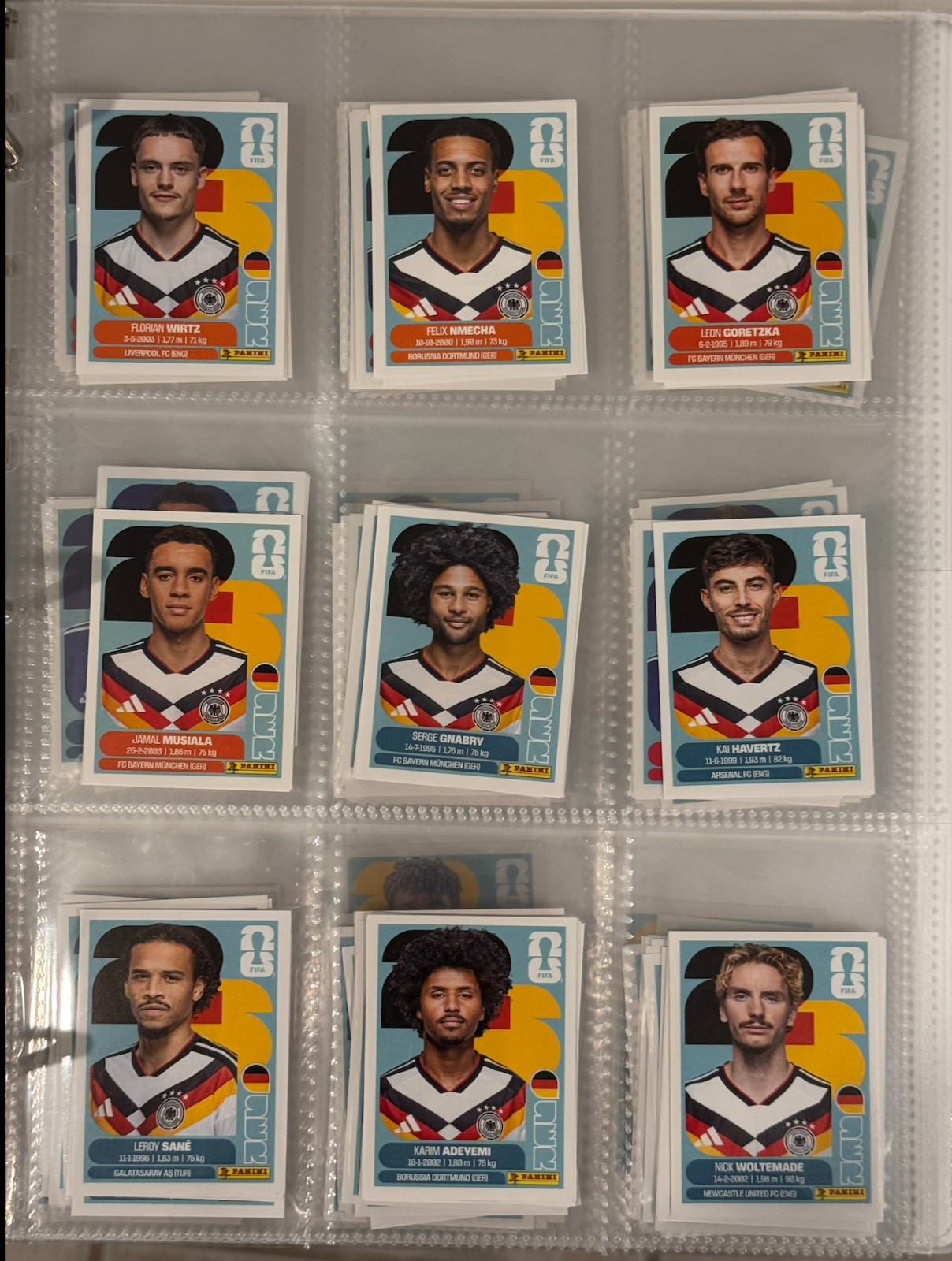 2026 Panini FIFA World Cup Sticker Collection Complete Lot Builder Group D E F