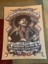 Willie Nelson - 18" x 24" POSTER - 2015 NYE ACL Live Original - Mishka W Ltd.