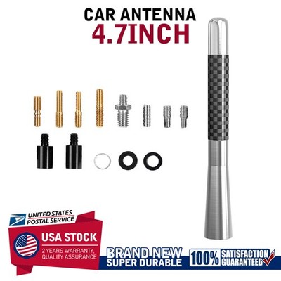 12 CM Universal Silver Car Antenna Mast Radio Aerial AM/FM Replacement Screw