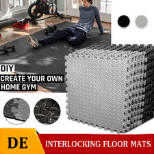 4-96 X BODENSCHUTZ MATTE SCHUTZMATTEN SET FITNESS UNTERLEGMATTE PUZZLEMATTE EVA