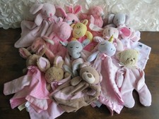 Lovey Security Blankets Lot Plush Baby Reseller Wholesale Bundle 15 PC PINK GIRL
