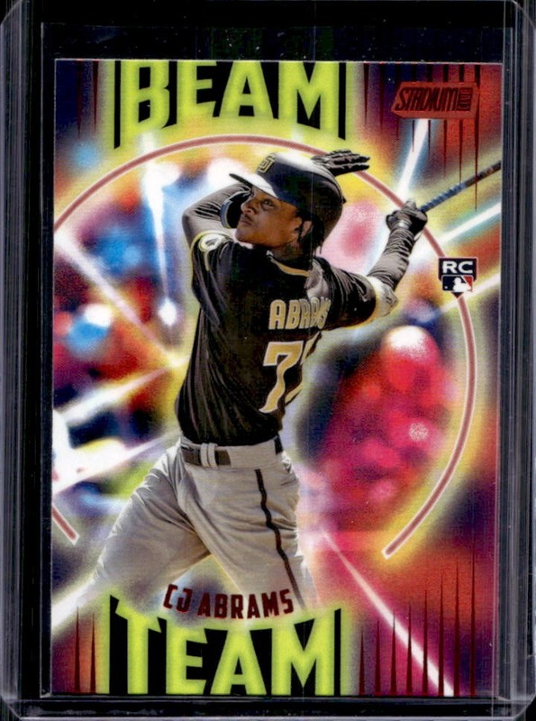 2022 Topps Stadium Club CJ Abrams Beam Team RC Red Rookie #BT-9 Padres
