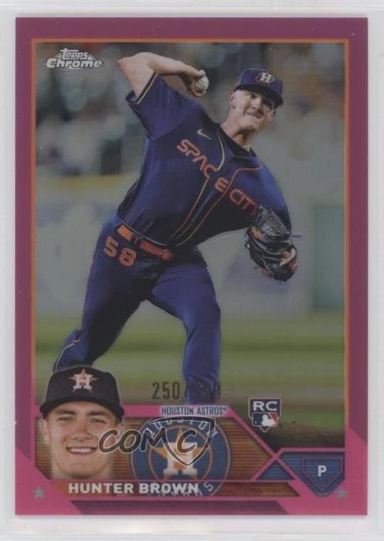 2023 Topps Chrome Magenta Refractor 250/399 Hunter Brown #197 1my2