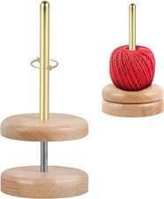 Wooden Yarn Holder, Yarn Holder Dispenser for Crocheting, Yarn Ball Holder for K