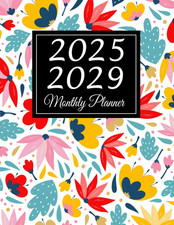 2025-2029 Monthly Planner: 5 Years from January 2025 to December 2029