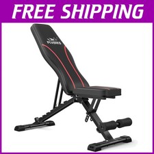 Adjustable Utility Bench with Sweat-Proof Leather Surface