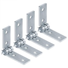 4 PCS 4 Hole Adjustable Hinge Bracket 15/8 Inch Strut Channel 8x15/8 Inch