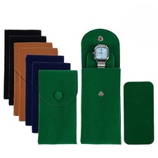 8 Pcs Velvet Watch Pouch Portable Watch Pouch Single Watch Travel Case Watch ...