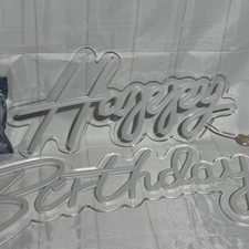 Happy Birthday Neon Sign, Happy Birthday Light Up Sign,