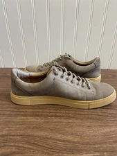 Frye Ivy Classic Low Lace Sneaker Tan Grey Soft Leather Athleisure  8.5