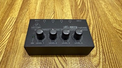 Behringer MICROAMP HA400 Ultra-Compact 4 Channel Stereo Headphone Amplifier