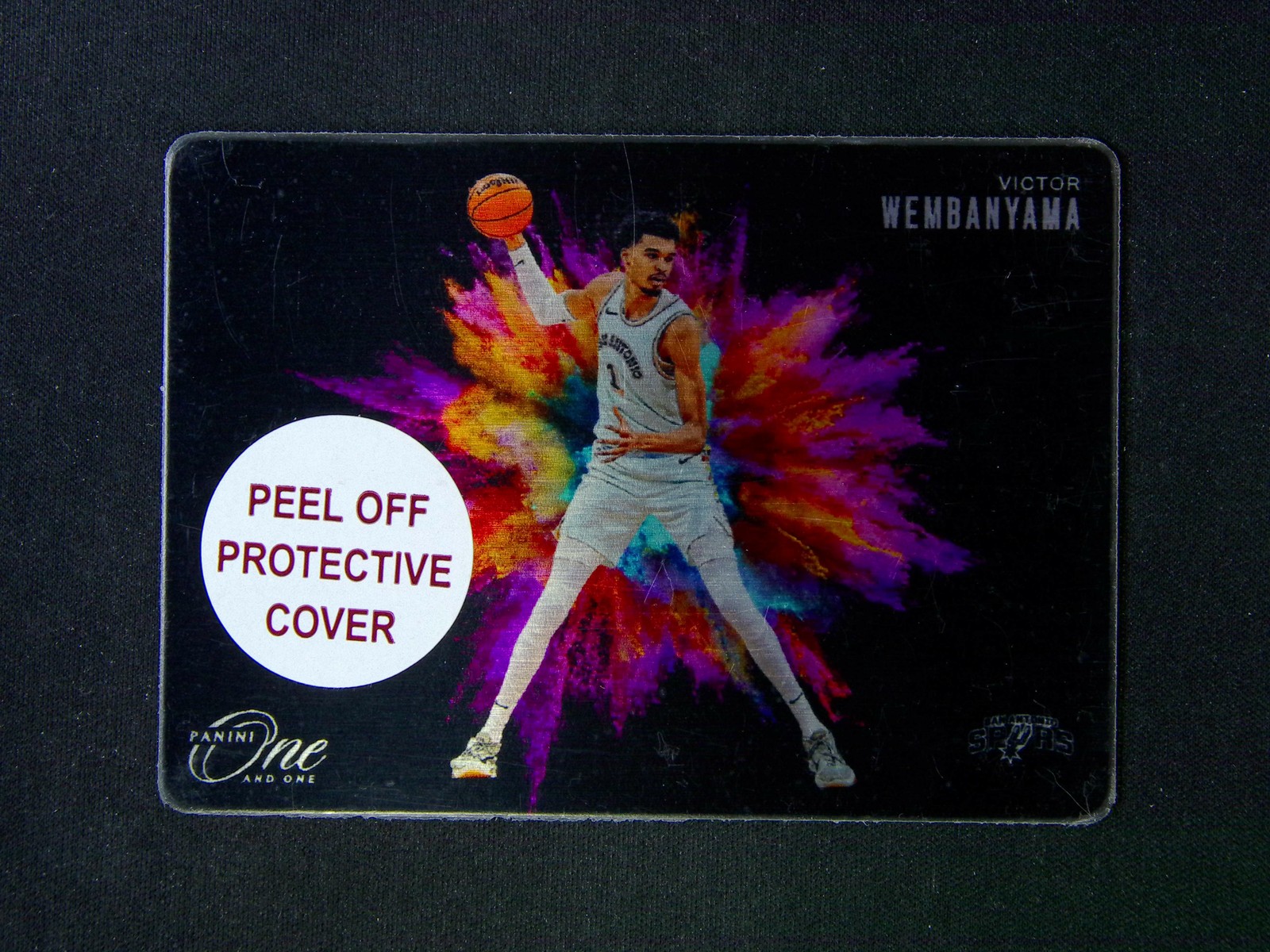 2024-25 Panini One And One Victor Wembanyama #13 Black Color Blast Case Hit SSP