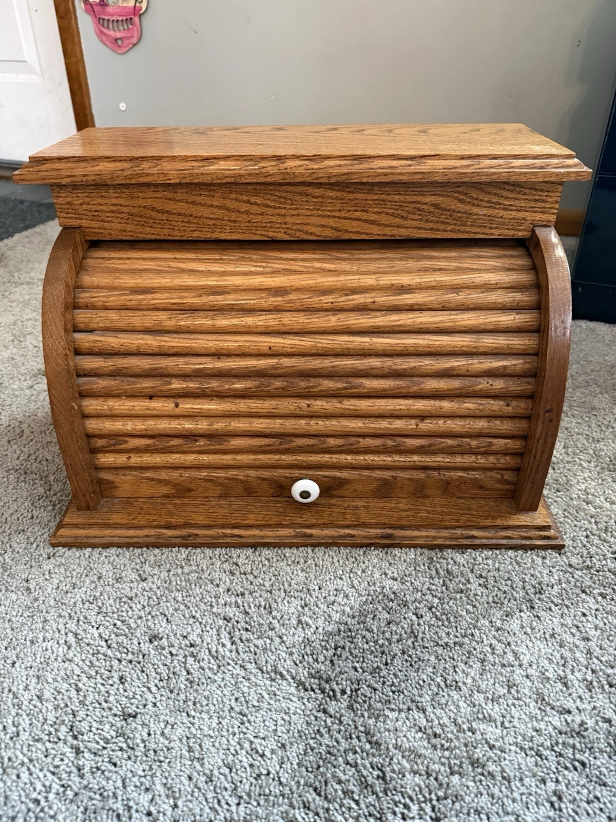 Solid Oak Handmade Breadbox