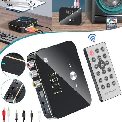 Bluetooth 5.4 NFC Transmitter Empfänger Sender Receiver Stereo Audio AUX Adapter