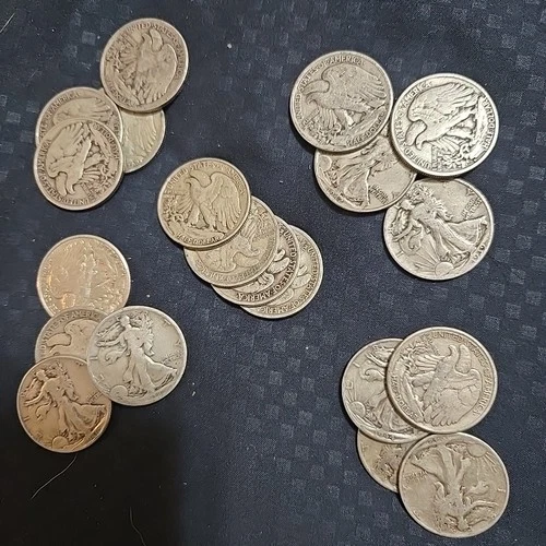 Lot of 4 Walking Liberty Half - Various Years~ 90 % Silver~Choose How Many Sets