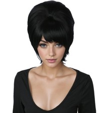 1960s Short Beehive Wig Perfect for Halloween Party Cosplay Bauffant Wigs Bl...