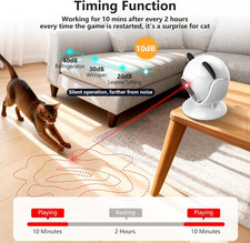 Laser Cat Toys for Indoor Cats Truly Random Trjajectory Suction Cup Design Run