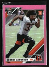 Rodney Anderson 2019 Donruss Optic Pink #134 RC Football Card