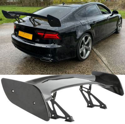 46'' Schwarz glänzend GT-Race Heckspoiler Heckflügel Für Audi A7 S-Line S7 C7