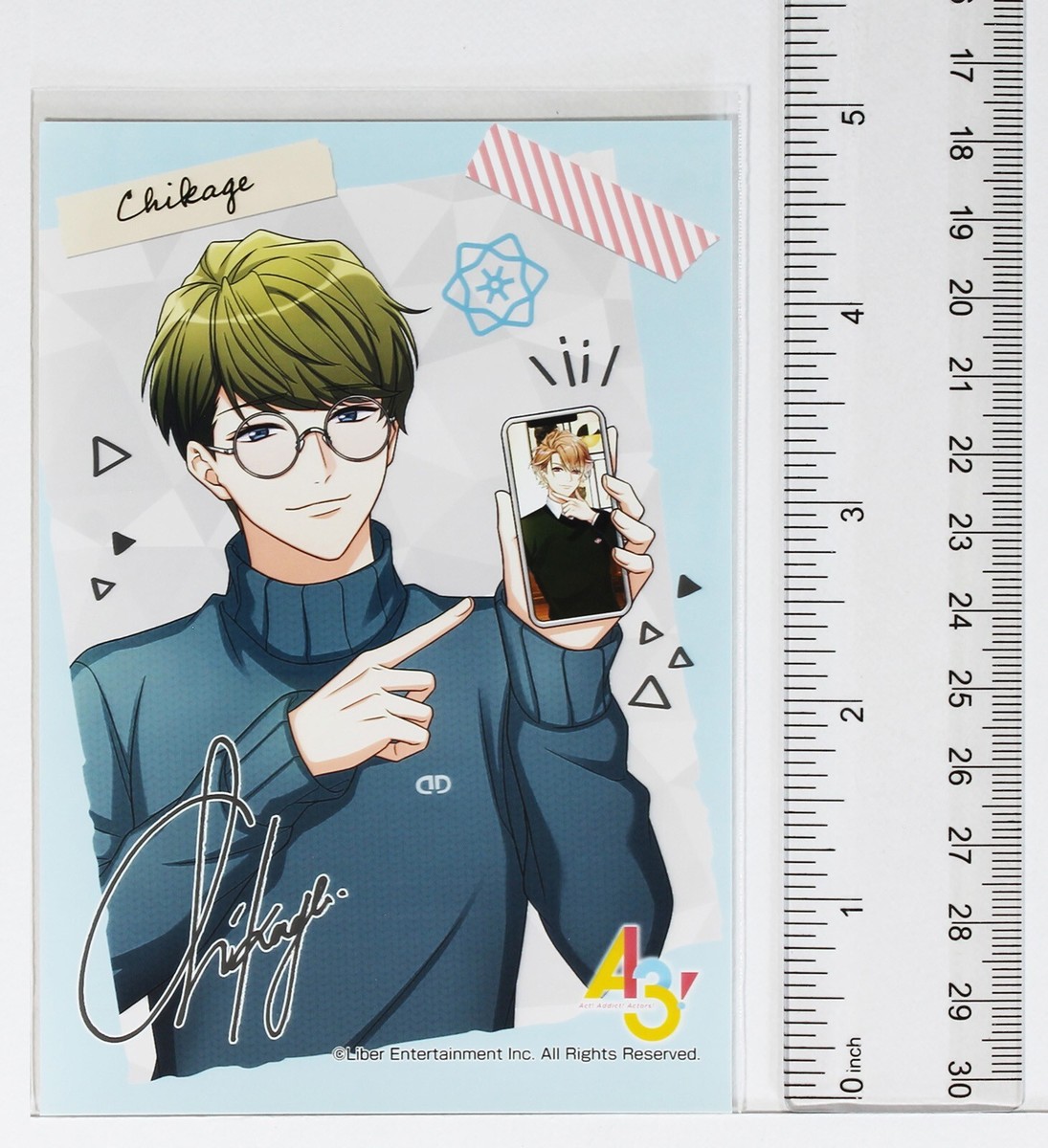 TEITOKUカート A3! × Lawson Bromide Card Chikage Utsuki Commemorative Photo
