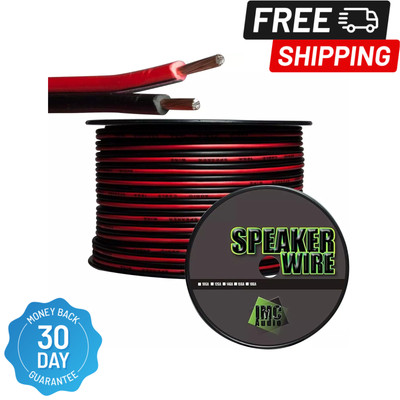 IMC Audio 100' Feet 16 Ga Gauge Red Black 2 Conductor Speaker Wire Audio Cable f