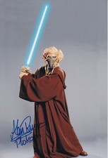 ALAN RUSCOE signed Autogramm 20x30cm STAR WARS in Person autograph COA PLO KOON