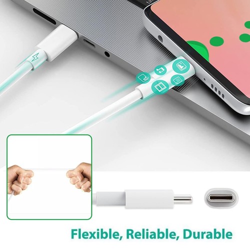 USB-C / Type-C to Type C Charger Cable 2A/3A PD Fast Lead Charging 1M K2 Q5E0 - Photo 6 sur 14