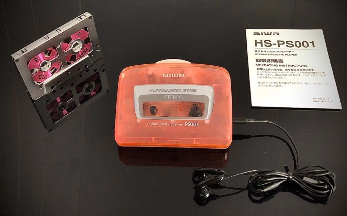 AIWA HS-PS001 Walkman portable cassette Operation confirmed