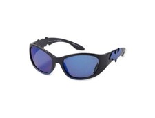 Kids BATMAN Blue Mirror Wraparound Sunglasses 100 UV Shatter Resistant