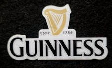 GUINNESS STICKER "ESTABLISHED 1759" 3 1/2 X 2" THICK GLOSSY OUTDOOR WATERPROOF 