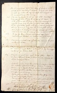 UNIQUE Signed Will of JOHN COLBY, SARDINIA, NY 1848 THOMAS HOLMES & E & A RICE