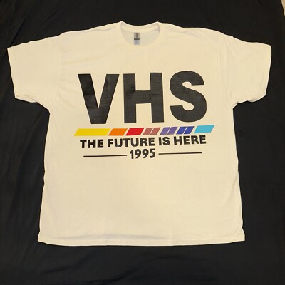 Vintage VHS Video Home System Future Now Promo T-Shirt CHOOSE YOUR SIZE & YEAR