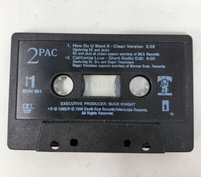 How Do U Want It [Single] 2Pac Clean Version Cassette Tape  Death Row Records 