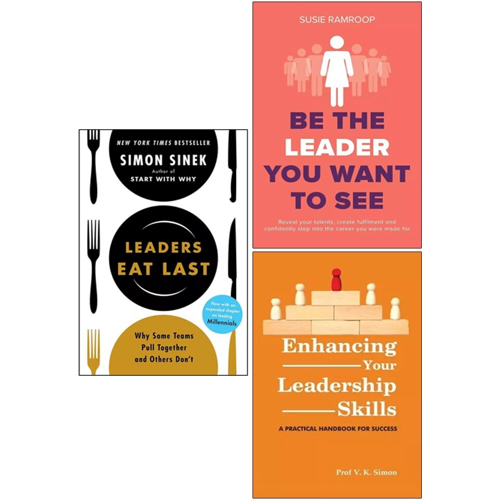 Leaders Eat,Enhancing Your Leadership Skills,The Leader 3 Books Collection Set