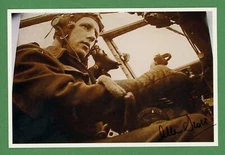 Allan Scott DEC WWII Battle of Britain RAF Pilot Ace-5V Signed 4x6 Photo E27288